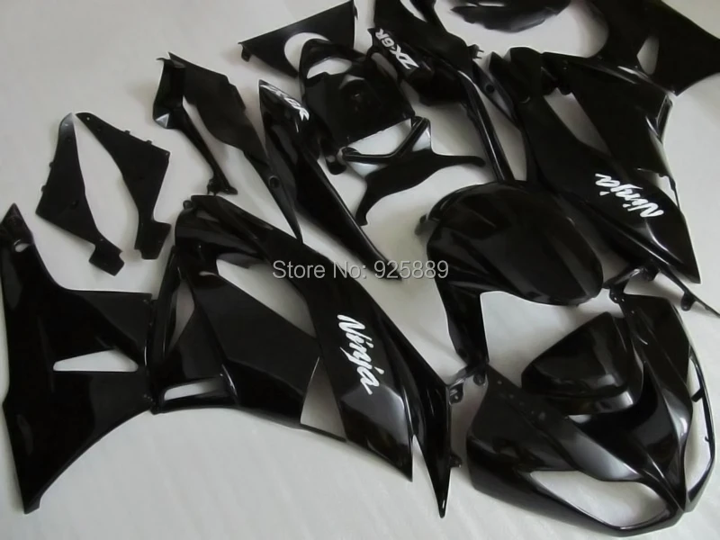 

100%NEW+ All Black Fairing Kits For Kawasaki Ninja ZX 6R 2009 2010 2011 ZX6R 09 10 11 ZX-6R 09 10 11 Fairing Set Pre_drilled