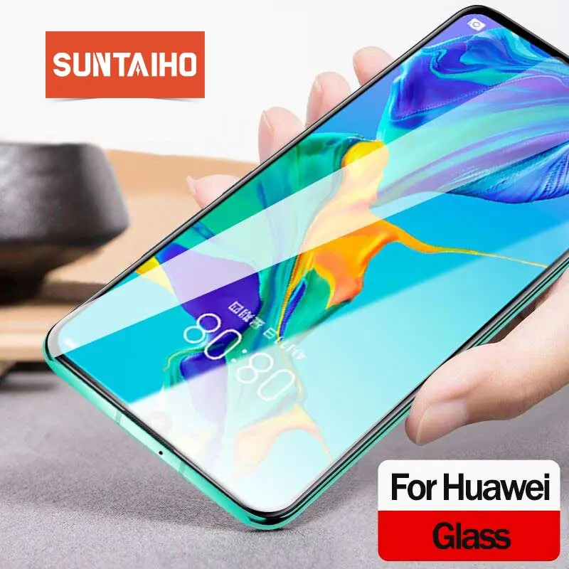 Защитное стекло Suntaiho закаленное 10D для Huawei P20 Lite Pro P30 P30lite Psmart 2019|Защитные стёкла и