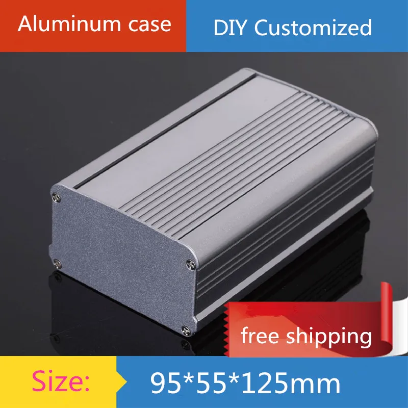Diy Amp Case 95*55*125 мм мини алюминиевый усилитель шасси инверторное оборудование/чехол