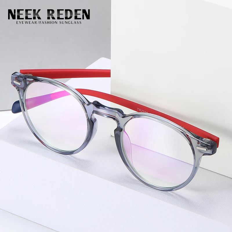 

Unisex Round Anti Blue Ray Reading Glasses Women Men Tr90 Anti Radiation Eyeglasses Frames circular Eyewear Diopter 0 To +4.0
