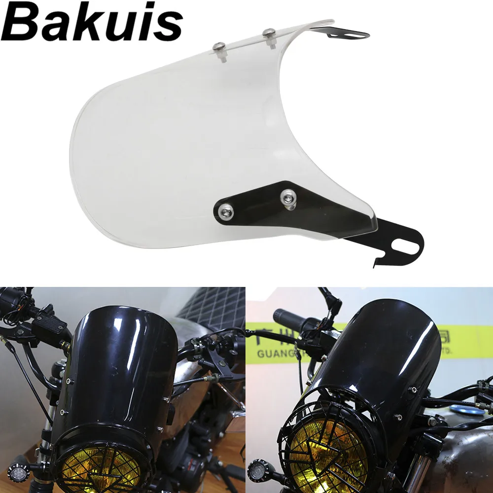 Мотоциклетные прозрачные/черные фары обтекателя ветрового стекла для Royal Enfield
