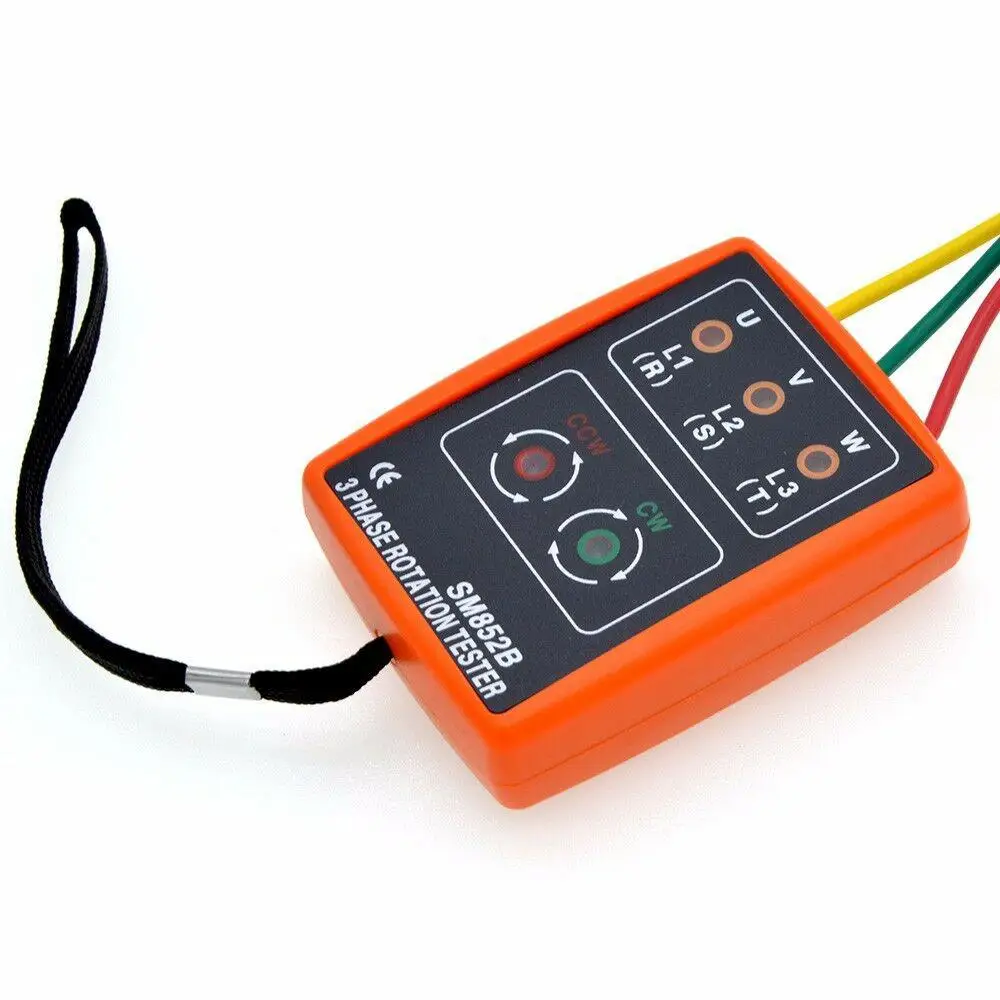 DishyKooker SM852B 3 Phase Sequence Rotation Tester LED Indicator Detector Checker Meter(Without Battery) | Инструменты