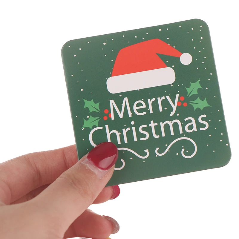 24pcs X Christmas Creeting Cards Kids Mini Blessing Greeting Envelope New Year Postcard Gift Card Xmas Party | Дом и сад