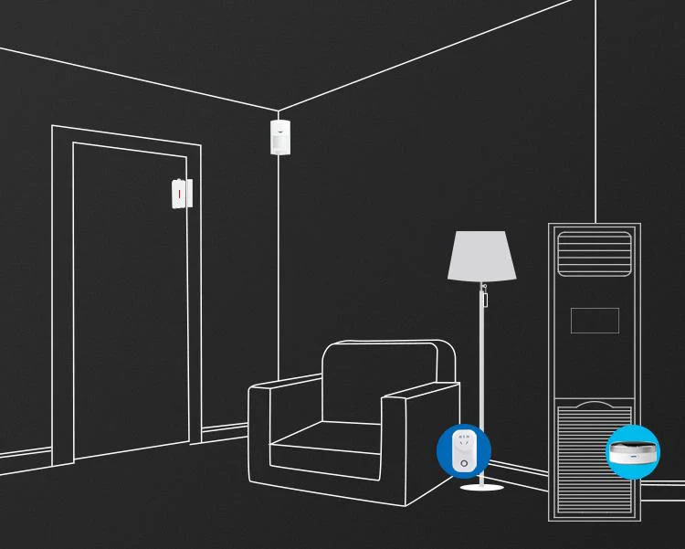 Tuya умный Wi-Fi датчик двери окна открытый/закрытый детектор беспроводной сигнализации дома безопасности приложение работает с Alexa Google Home