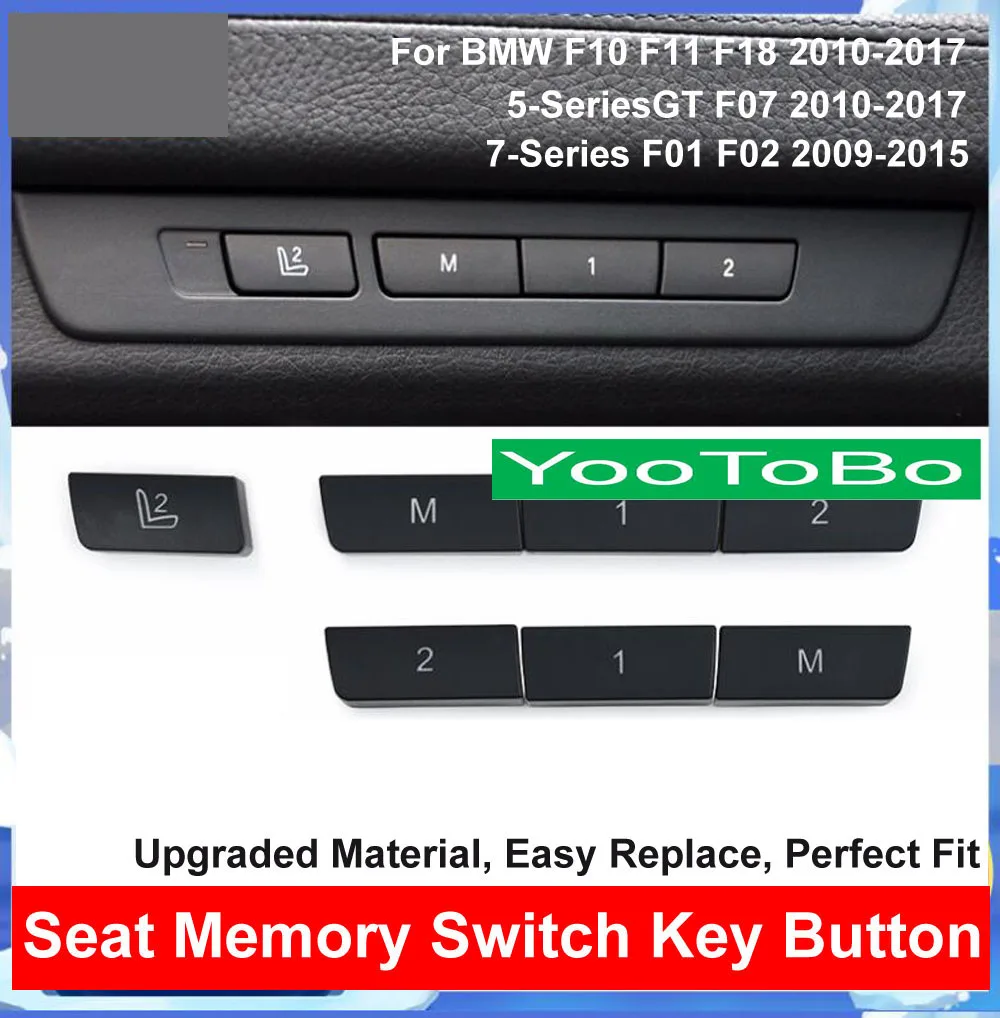 Черный ABS внутреннее сиденье автомобиля кресло переключатель памяти крышка