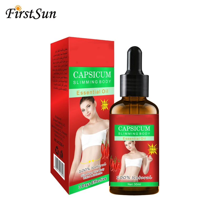 Эфирное масло FirstSun для похудения тела жиросжигатель с тонкой ногой и талией