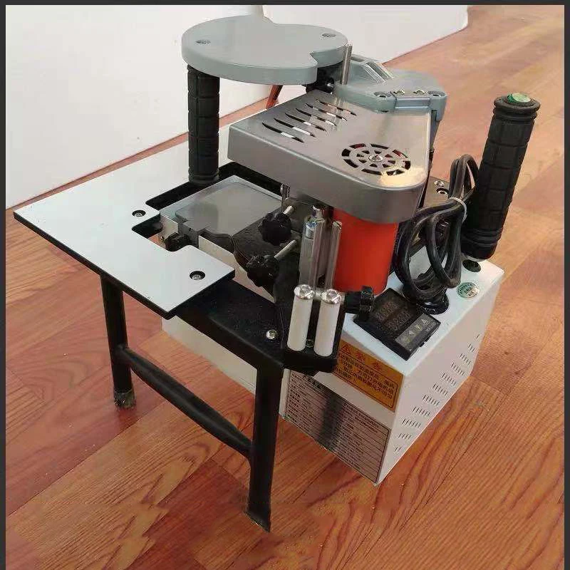 Маленький ручной Кромкооблицовочный станок двухсторонний склеивающий