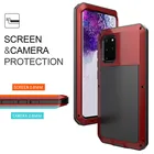 Армированный сверхпрочный защитный чехол для Samsung Galaxy S21, S20, S10, S9, S8, S7 edge, Note 8, 9, 10 Plus, 20, ультра яркий 360 прочный металлический чехол