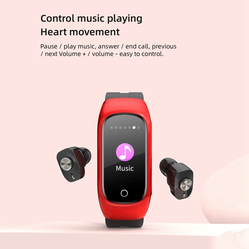 N8 умные часы Беспроводная Bluetooth-гарнитура 2 в 1 Многофункциональный Браслет