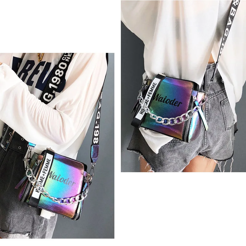 

Flap Pocket Fashion Luxury Cross Body Bags with Chain Rivet Women's Shoulder Bag Designer Handbags High Quality