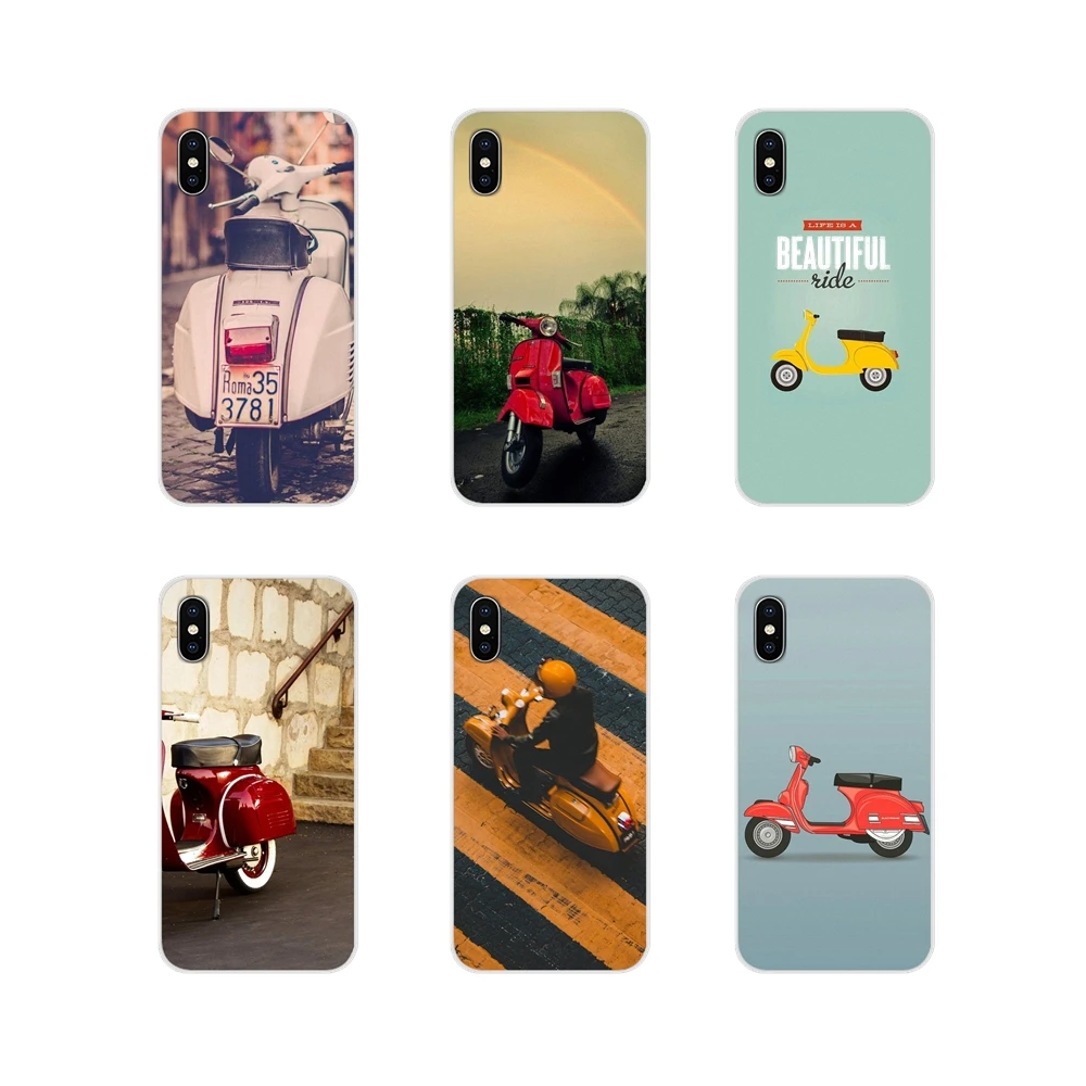 Vespa скутер для Samsung A10 A30 A40 A50 A60 A70 M30 Galaxy Note 2 3 4 5 8 9 10 PLUS Аксессуары чехлы телефонов -
