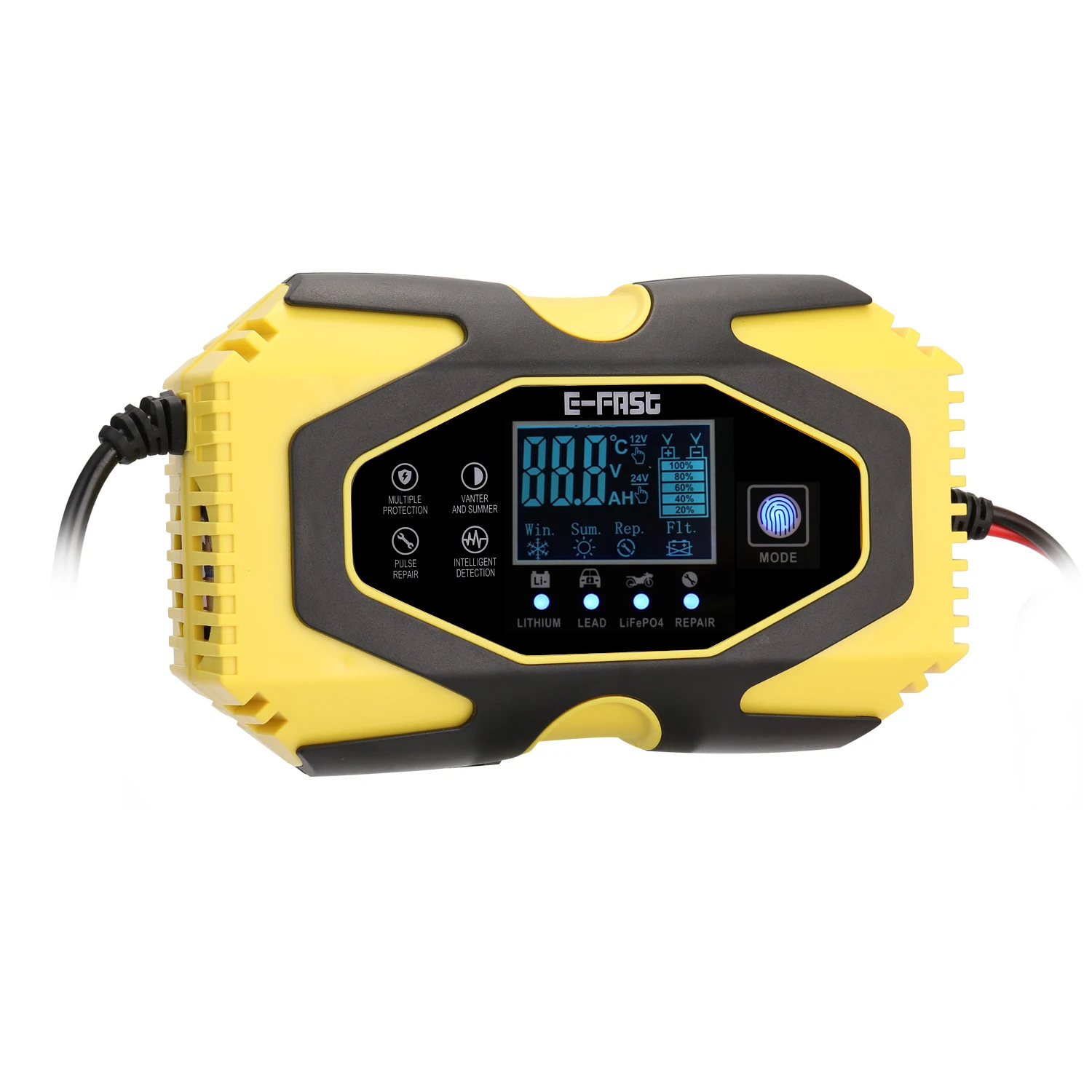 12V6A 24V3A автоматическое импульсное Ремонтное зарядное устройство для литиевых
