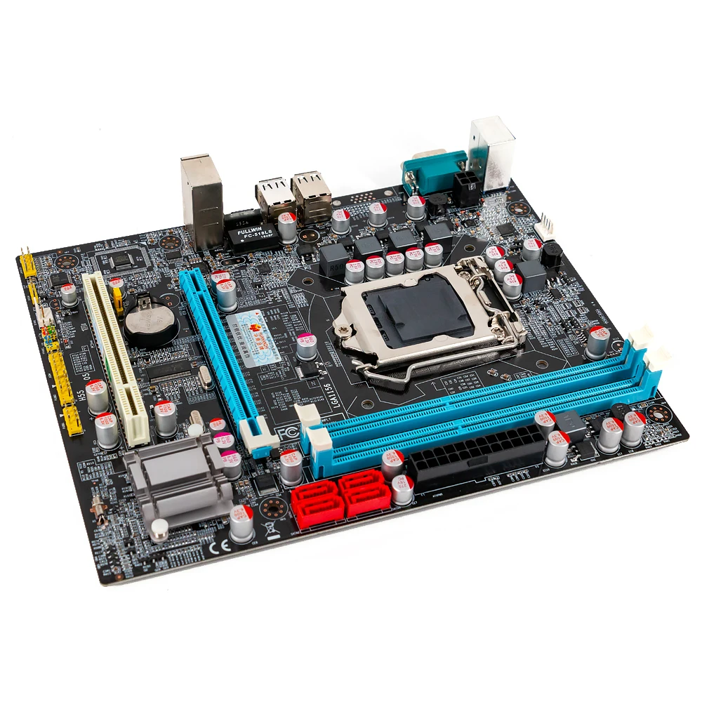 Huanan Zhi P55 M-ATX материнская плата для Intel LGA 1156 i3 i5 i7 DDR3 16 Гб SATA2.0 PCI-E 2,0 230*170 мм