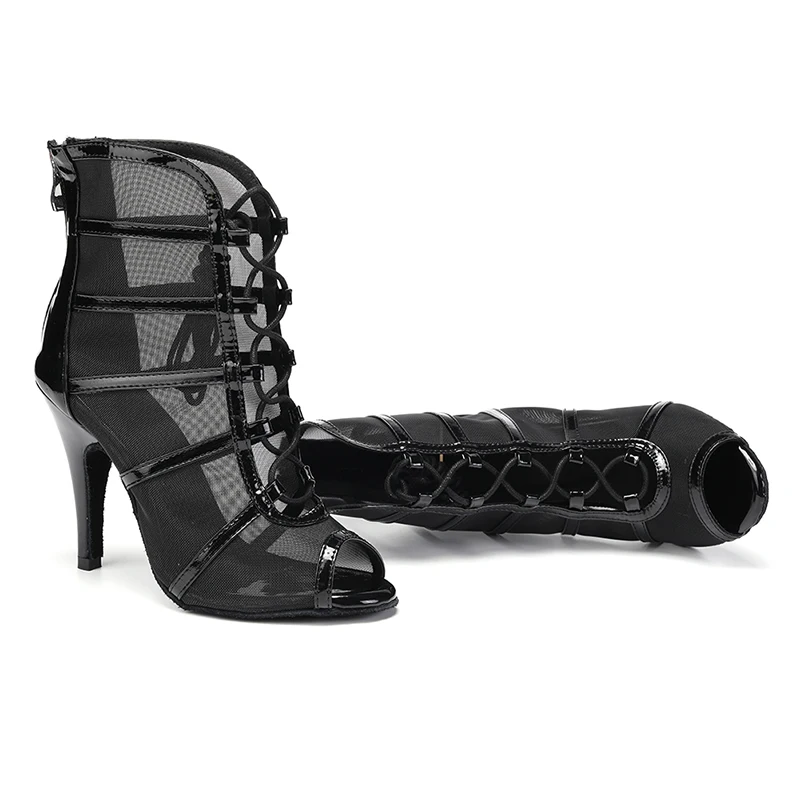 New Women Latin dance shoes Female salsa sandal Soft Sole Ladies Ballroom tango samba Party dance shoes 6/7.5/8.5/10cm