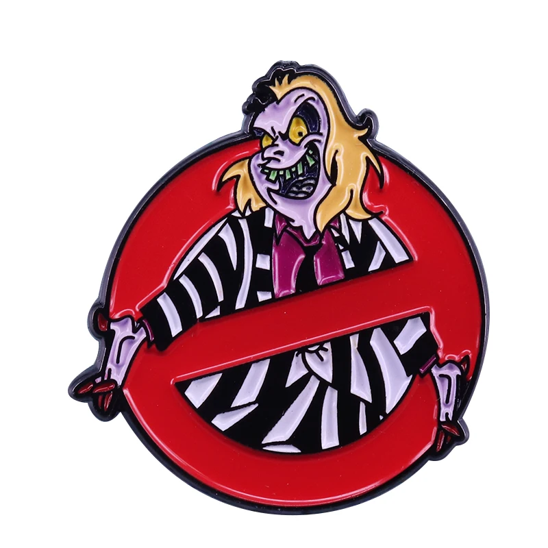 Beetlejuice Ghostbusters эмалированная булавка креативное пюре ап ювелирное изделие|Броши| |