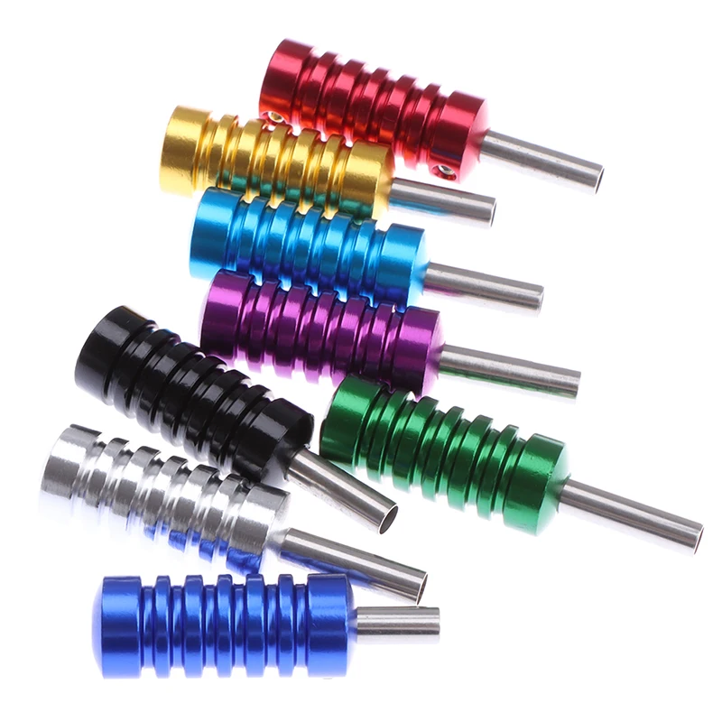 

Colorful 22mm Aluminum Alloy Tattoo Grip Tube With Back Stem Self-locked Tattoo Gun Hand Grip Supplies Body Art Tool Accessories