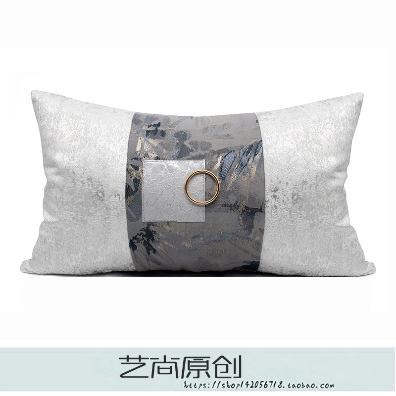 

Cushion Cover 30x50cm Metal Circle Home Boho Decor Waist Pillow Cover Pillowcase Decorative Cushions for Living Room Sofa