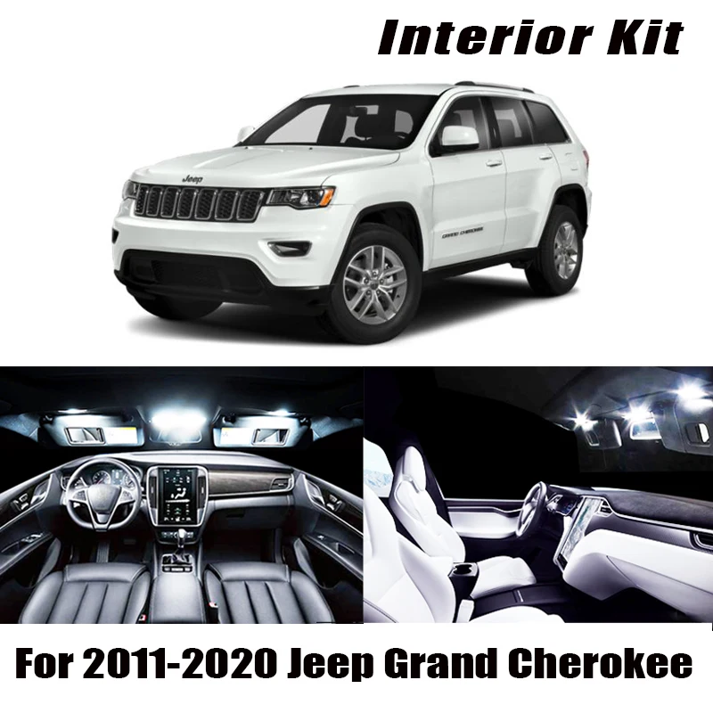 13x Canbus без ошибок светодиодный светильник для салона комплект 2011 2020 Jeep Grand Cherokee
