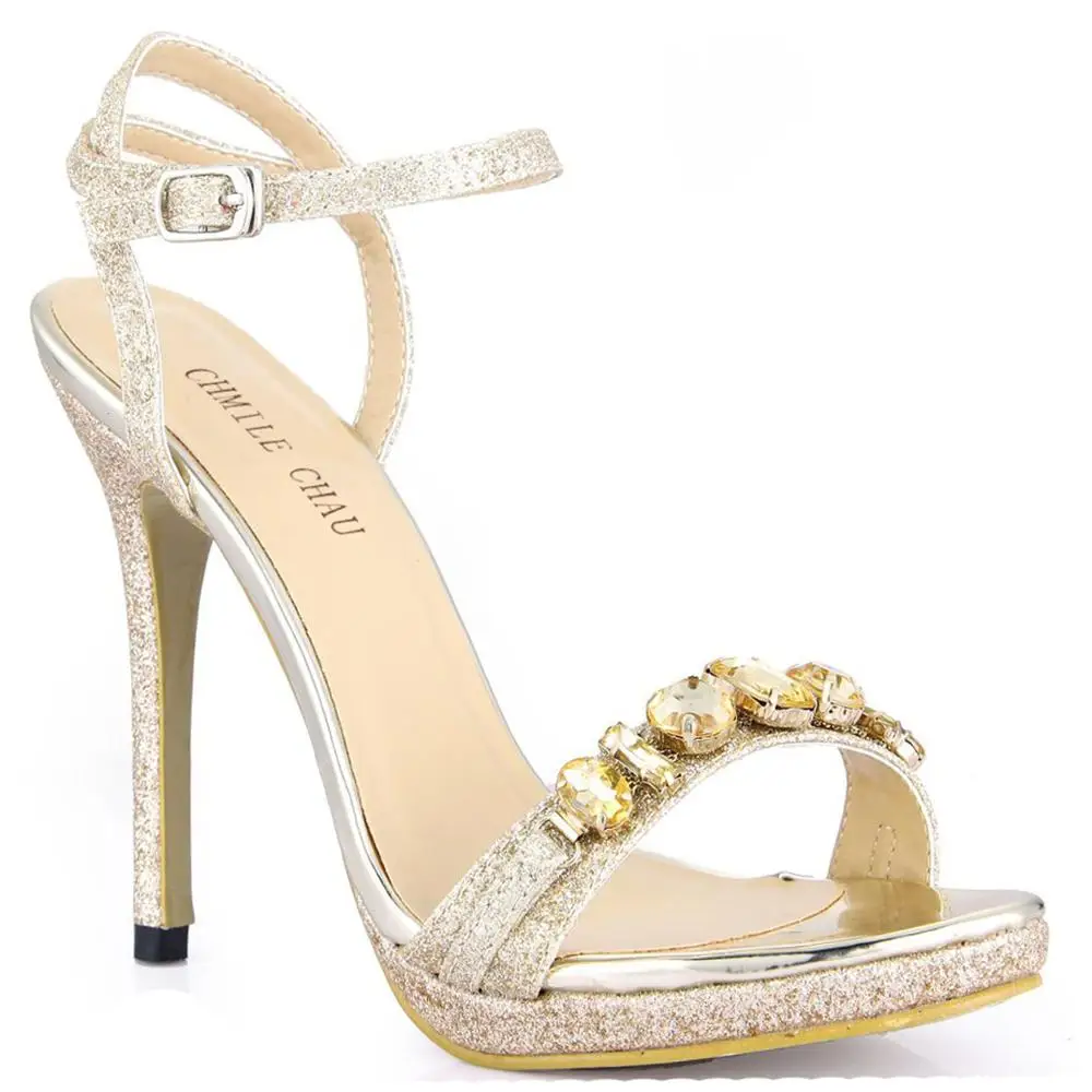 Пикантные туфли для невесты Вечерние Ремешок на щиколотке высокий каблук