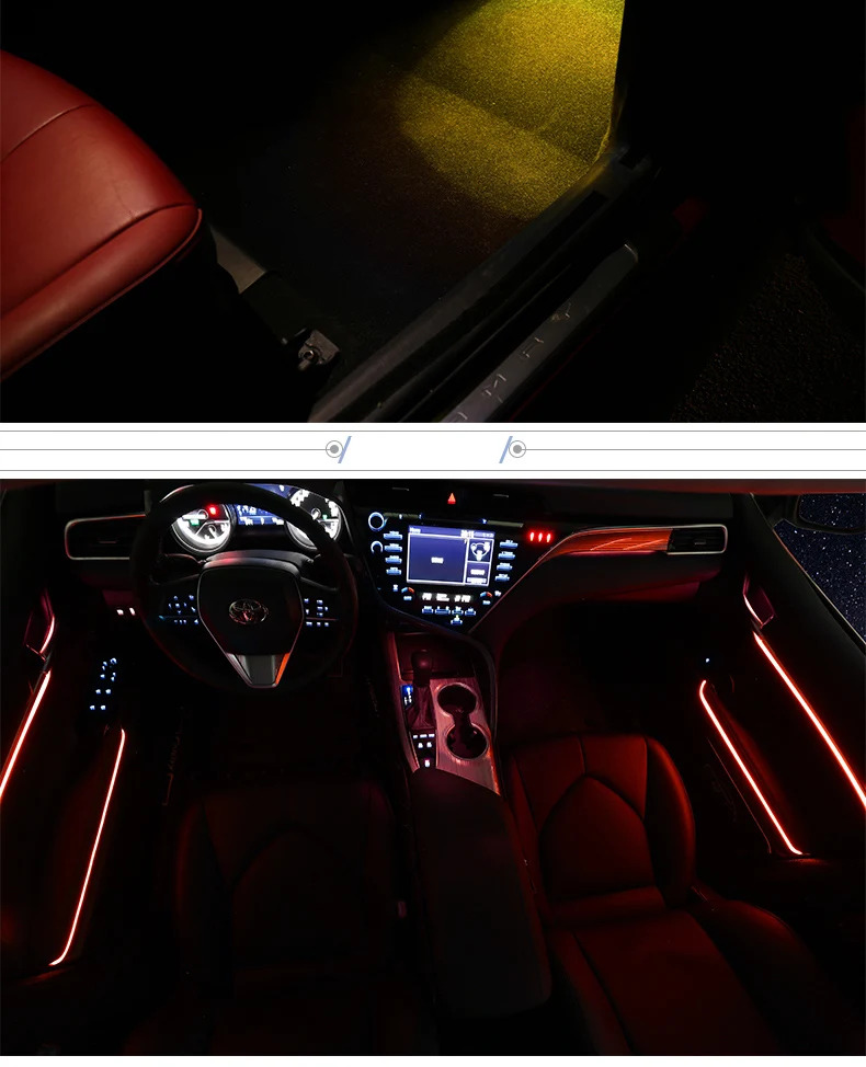 Lsrtw2017 для Toyota Camry авто Интерьер атмосферу светильник декоративный интерьер, Молдинги аксессуары 70 xv70