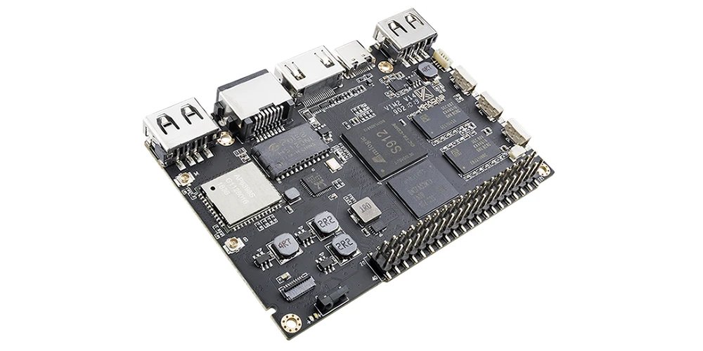 Khadas VIM2 Max одноплатный компьютер с Linux Ubuntu mate 16,04 поддержка DDR4 3 ГБ eMMC 64 ГБ