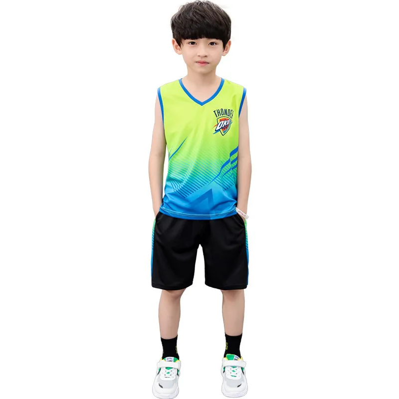 

Children's clothing boy 2pcs suit letters printed cotton vest five pants summer suits New Children suit