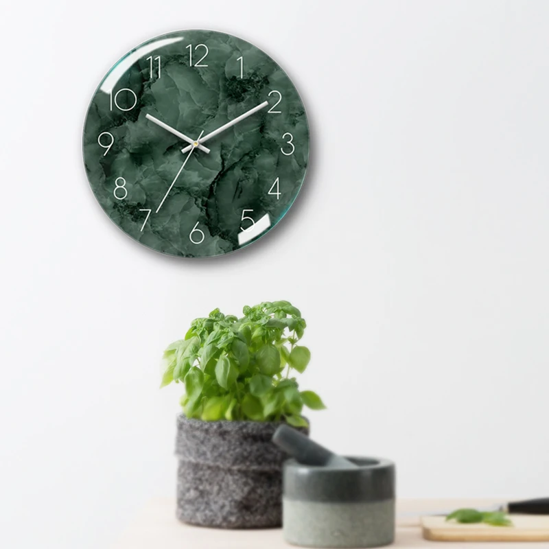 Креативные современные настенные часы Мраморное Искусство гостиная домашний