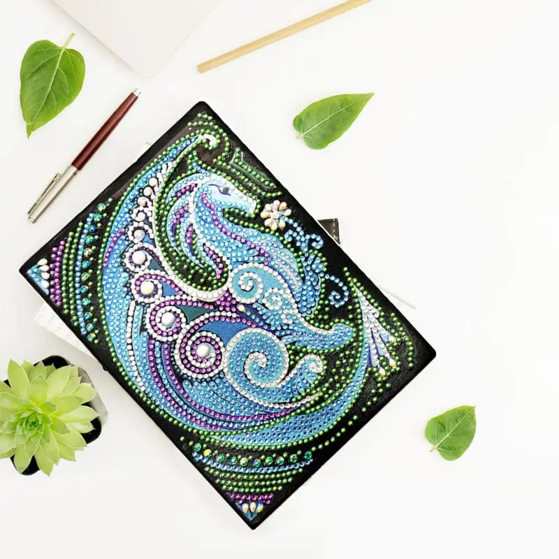 OOTDTY дракон DIY алмазная живопись специальная форма блокнот A5 дневник Книга