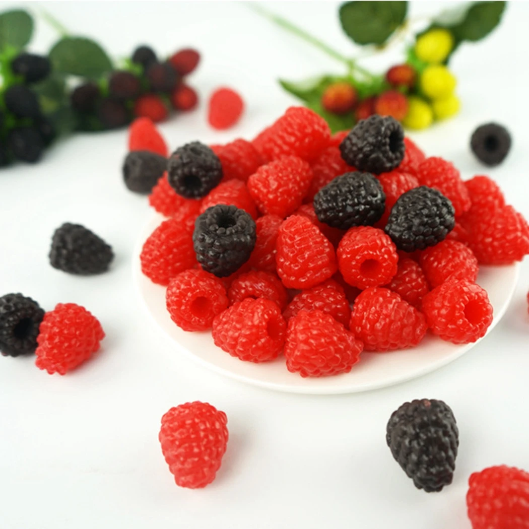 

4 шт./компл. похожая на настоящую искусственное фруктовое реалистичный Raspberry поддельные растения Подставки для фотографий украшения дома ис...