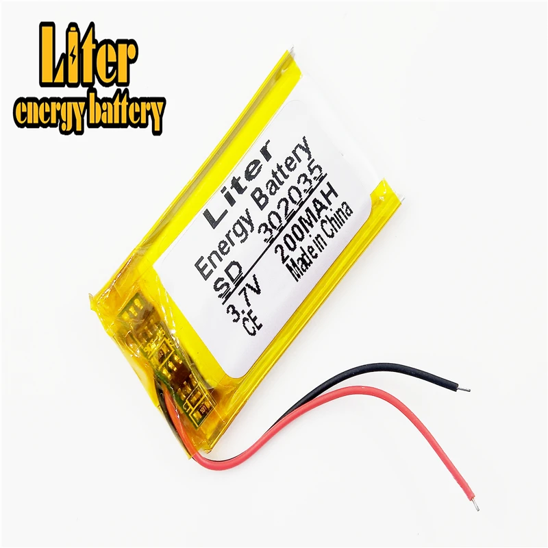 3 7 V полимерная литиевая батарея 302035 MP3 MP4 200MAH автомобильный рекордер маленькое