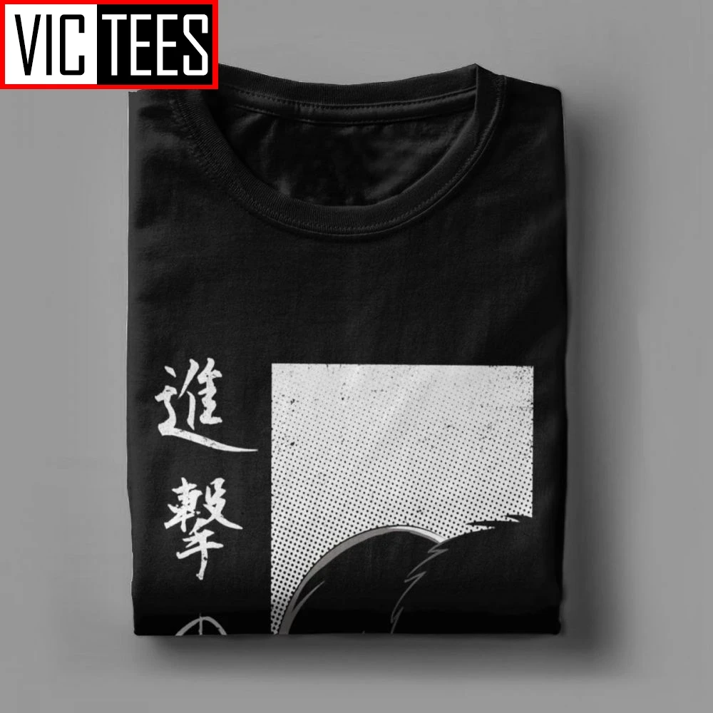 Мужская Повседневная футболка с короткими рукавами и рисунком атака на Титанов