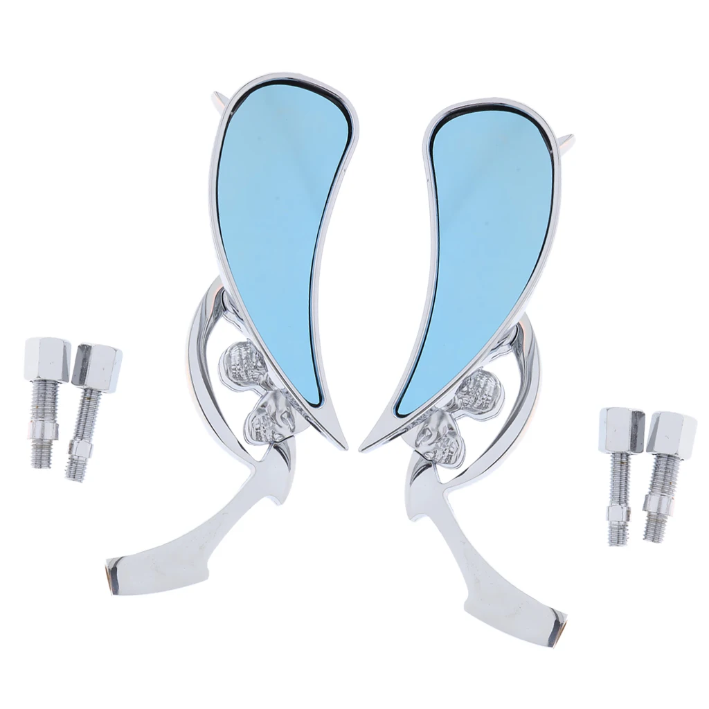 2 шт. зеркало с черепом для уличного велосипеда кафе гоночного мопеда