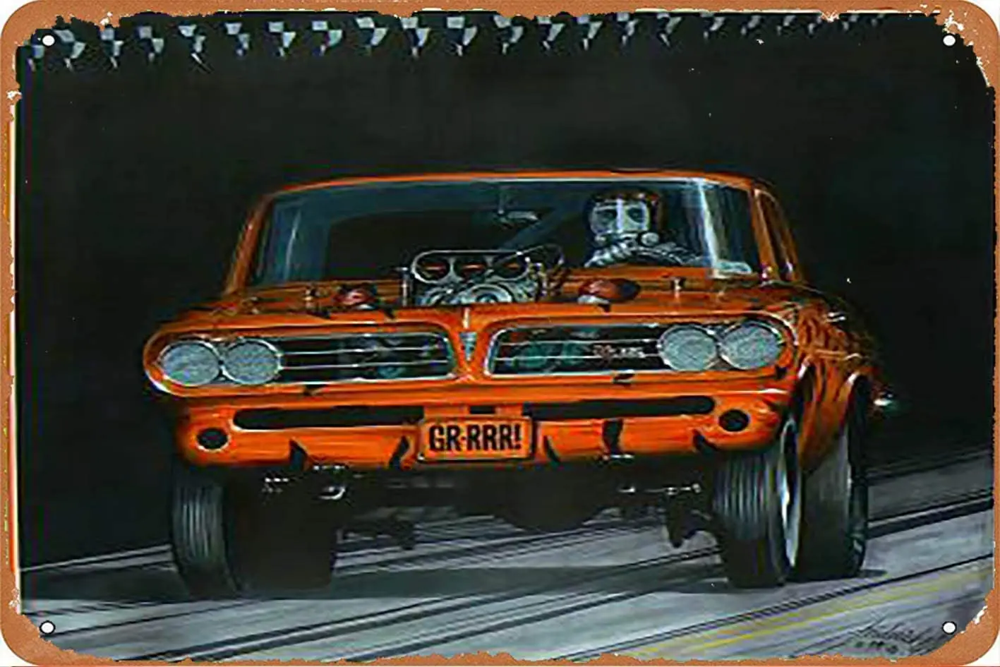 

Hopes's Warning Caution Notice Safety Sign 8x12 Last Century Famous Car Series 42 Flame Hood Funny Living Rooms Bar Club