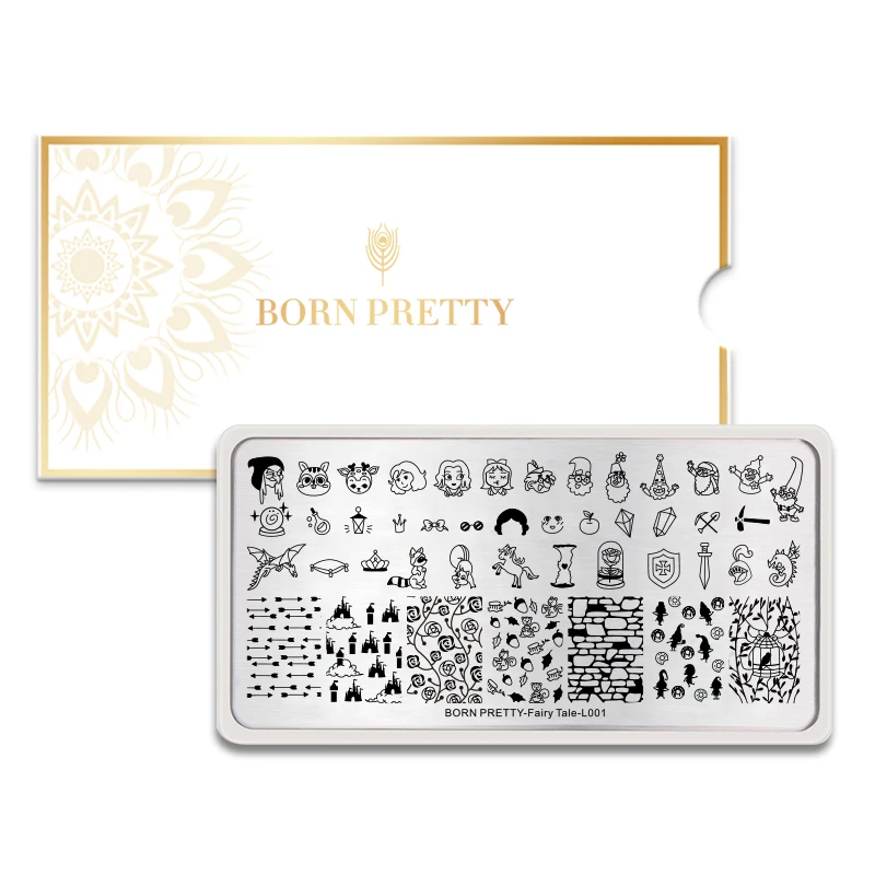 BORN PRETTY ногтей штамповки пластины мультфильм цветок животный узор дизайн ногтей штамп штамповка шаблон изображения пластины трафаретные гвозди инструмент