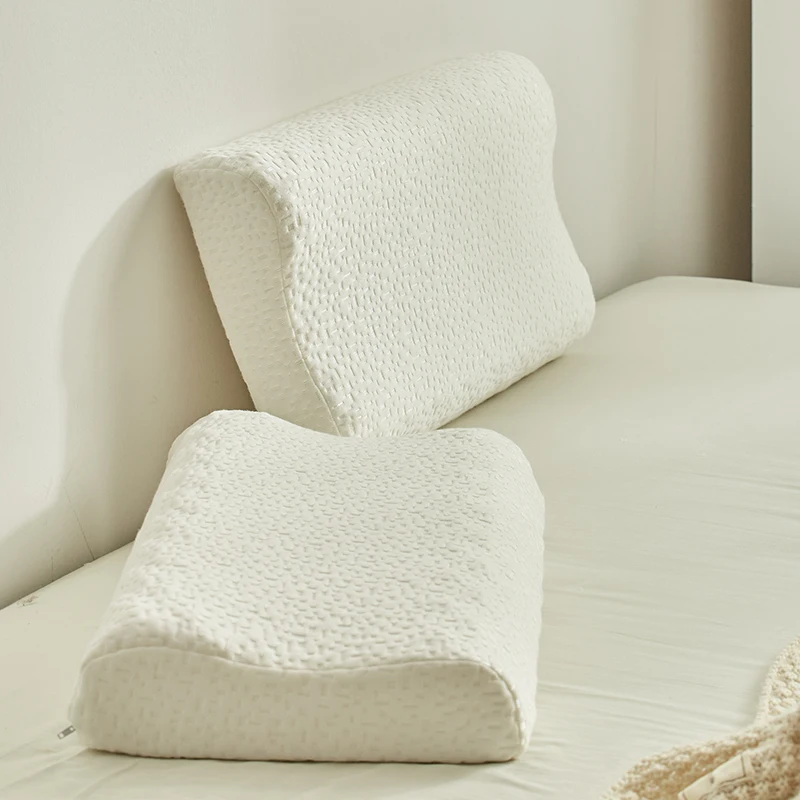 

Fluffy Sleeping Soft Cozy Pillows Bedroom Home High Quality Neck Protector Double Memory Foam Pillows Almohada Sleep BC50ZT