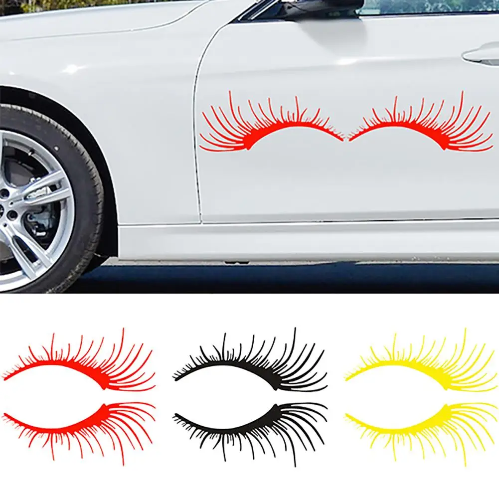 2 шт. автомобильные водонепроницаемые съемные стикеры для бровей|Наклейки на