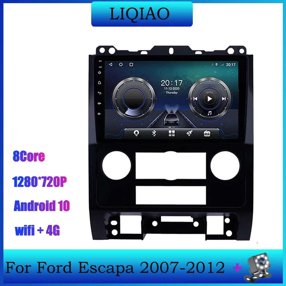 Автомагнитола 2 Din на Android 10 для Ford Focus 2012-2017, мультимедийный видеоплеер с сенсорным экраном, 4G, Wi-Fi, динамик MP5