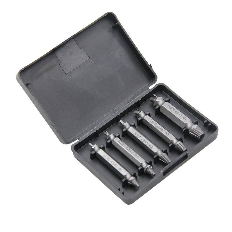 HSS 4341 5 шт. инструмент для удаления поврежденных винтов с нарезкой на обоих концах