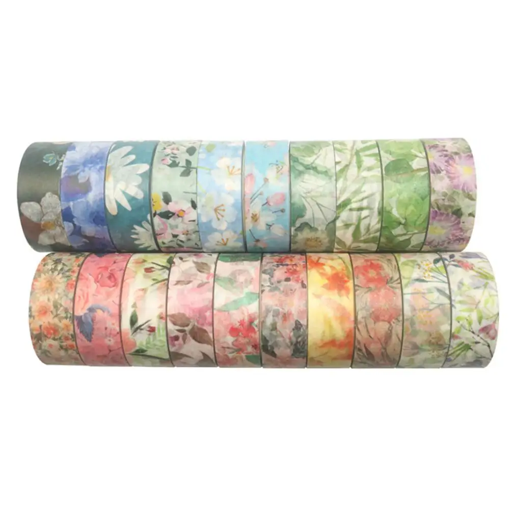 40 шт./компл. Цветочная Маскировочная лента декоративные блестящие ленты для