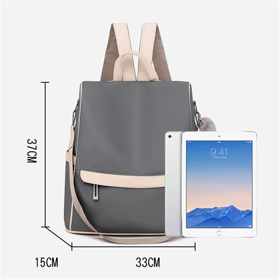 Новый женский рюкзак-Оксфорд с защитой от кражи модный Многофункциональный