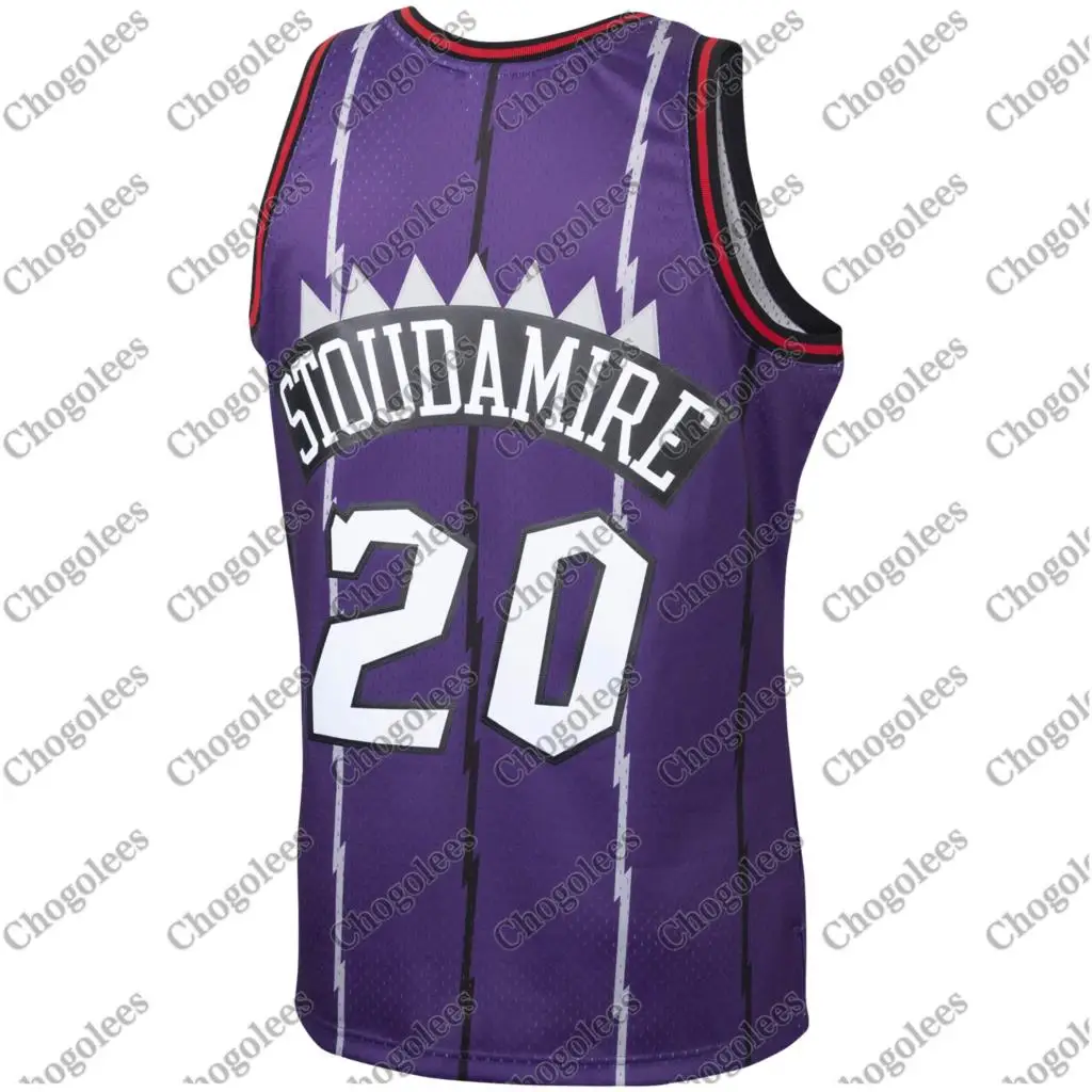 

Men Basketball Jersey Damon Stoudamire Toronto Mitchell & Ness 1995-96 Hardwood Classics Swingman Player Jersey Purple