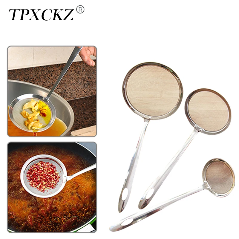 Дуршлаг для шумовки TPXCKz из нержавеющей стали дуршлаг Обжарка на масле ложка сито