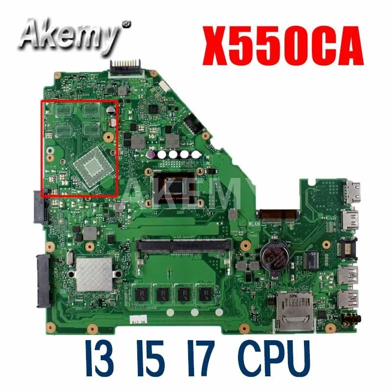 Материнская плата AKEMY X550CA ASUS X550CC X550CL X550VB X552C A550C A550V для ноутбука | Компьютеры и офис