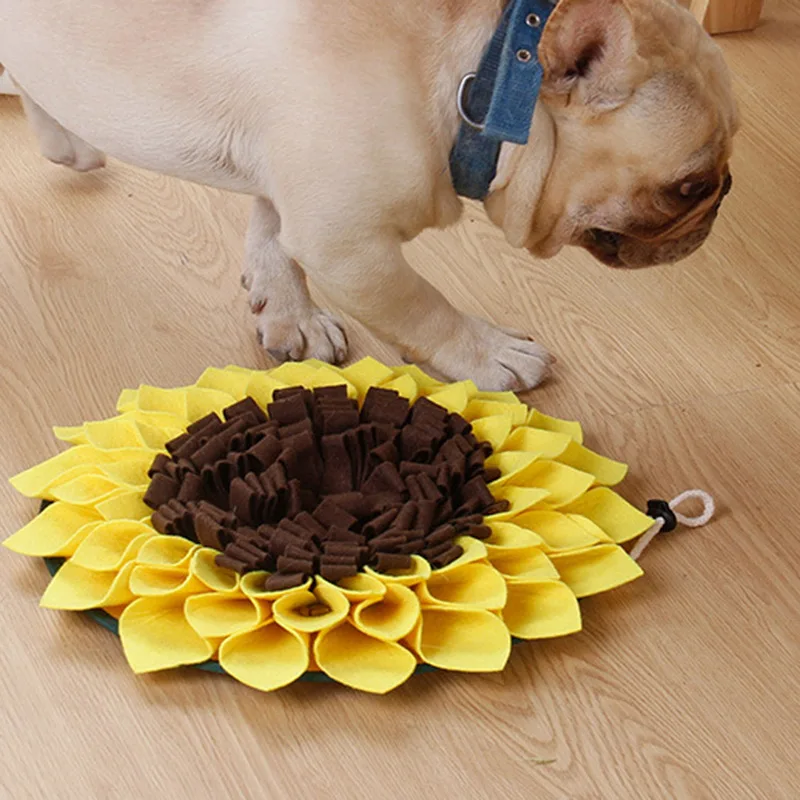 

Dogs Snuffle Mat Pet Leak Food Anti Choking Mat Cat Dog Training Blanket Nose Work Toy Pet Slowing Feeding Mat