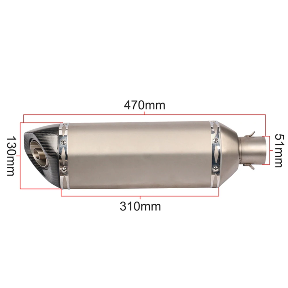 Универсальный мотоцикл Akrapovic выхлопной модифицированный глушитель для KAWASAKI ZX-6R Ninja 400 GSR600 FZ6 MT07 R3 RC 390 ATV Dirt Pit Bike