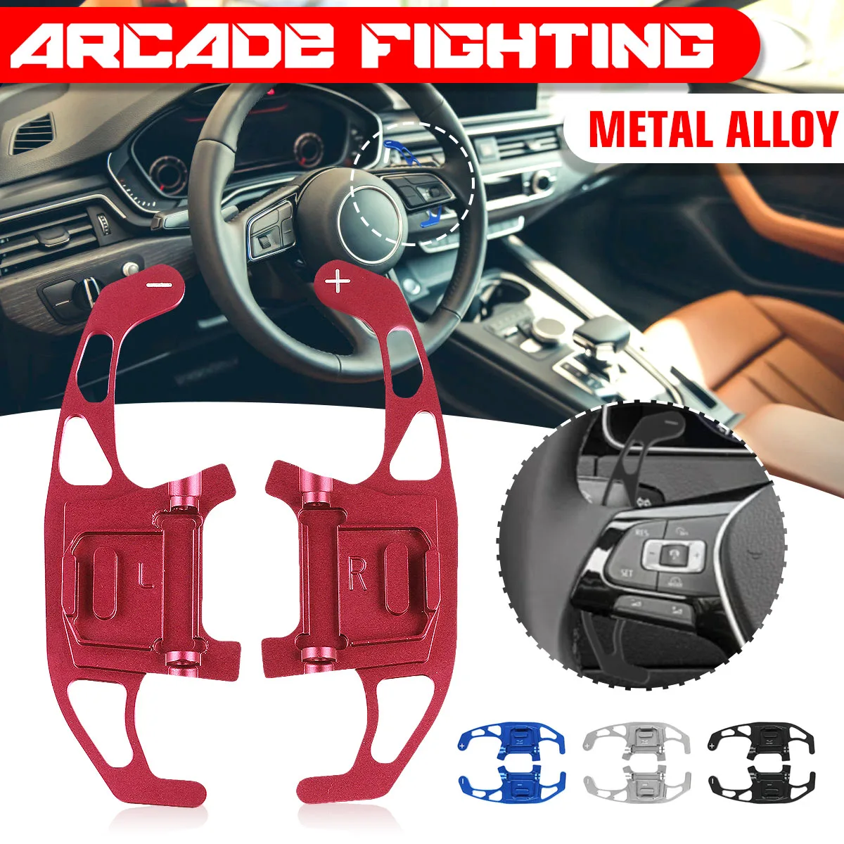 

Pair Car Steering Wheel Shift Paddle Extend DSG Gear Shifter Paddle Extension For VW GOLF GTI R GTD GTE MK7 7 Scirocco 2014-2019