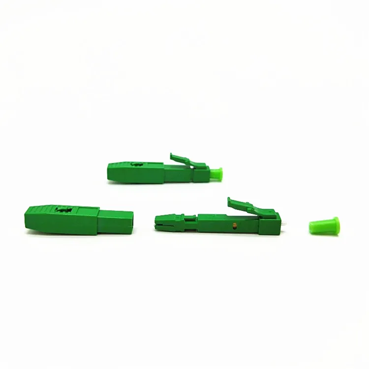 

10pcs FTTH LC APC Single mode fiber optic 2.0mm*3.0mm fast assembly LC APC connector adapter