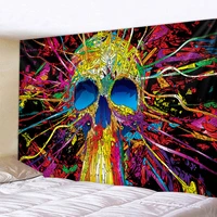 skull art tapestry mandala tapestry bohemian decoration lace hippie witchcraft home decoration picnic mat beach yoga mat