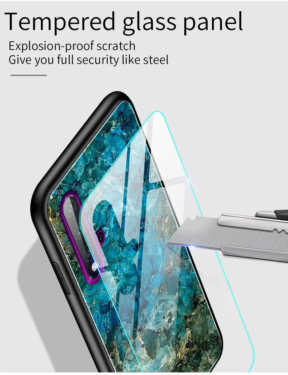 Роскошный градиентный мрамор закаленное стекло крышка для Vivo Y7S iQOO NEO Z5X Z1 Pro X27 Pro V15 S1 Pro ударопрочный жесткий чехол Fundas