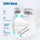 Маска для лица многоразовая KN95 FFP2, 5 слоев, фильтр, Пылезащитная маска для рта PM2.5, лицевая защитная маска для ухода за здоровьем, 50 шт.